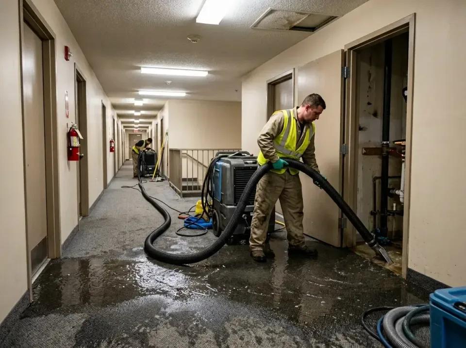 multi-unit-apartment-hallway-f-005 — frequently asked questions, Emergency Burst Pipe Water Extraction & Removal in Little E…